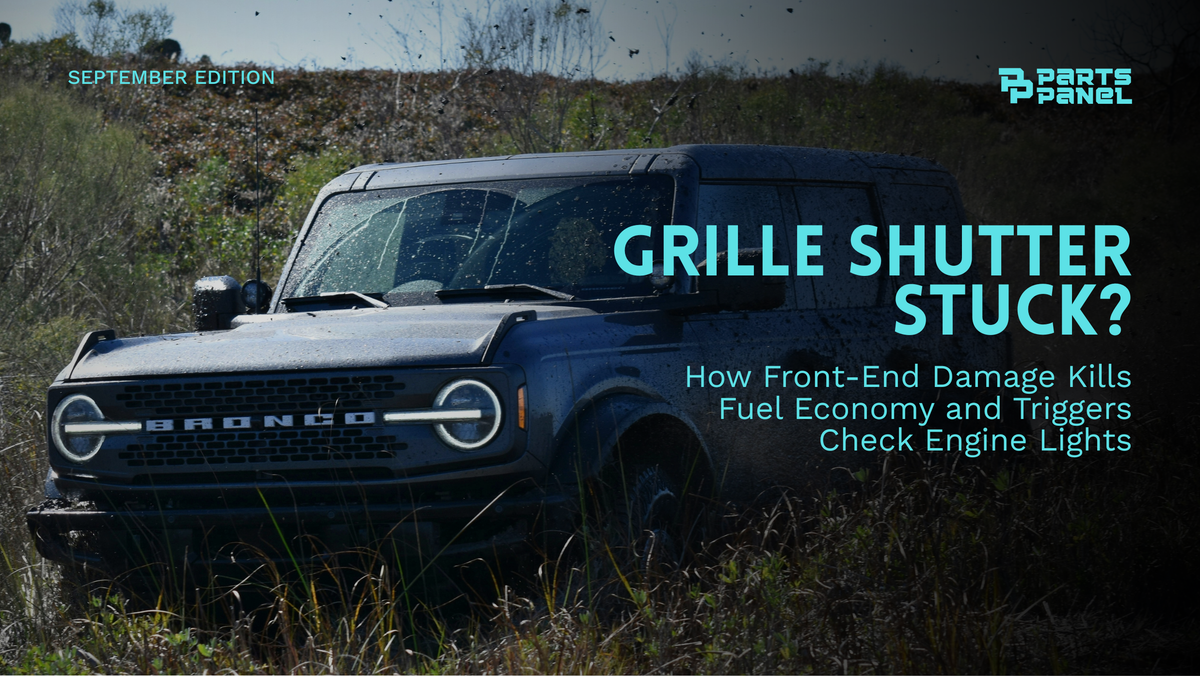 Grille Shutter Stuck? How Front-End Damage Kills Fuel Economy and Triggers Check Engine Lights
