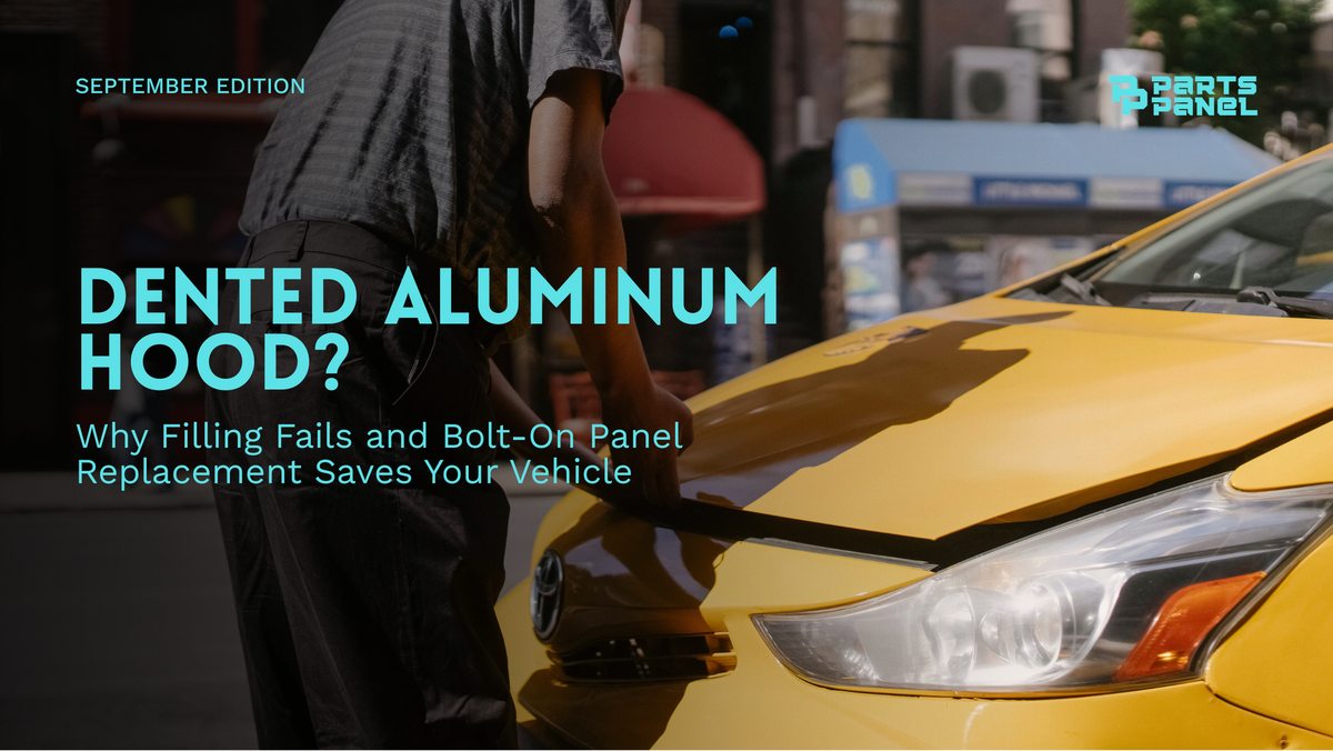 Dented Aluminum Hood? Why Filling Fails and Bolt-On Panel Replacement Saves Your Vehicle