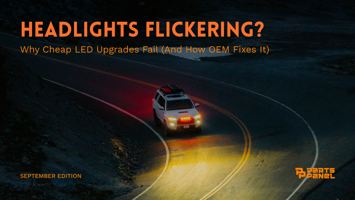 Headlights Flickering? Why Cheap LED Upgrades Fail (And How OEM Fixes It)