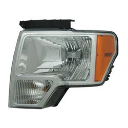2009-2014 FORD F-150 DRIVER SIDE HALOGEN HEADLIGHT ASSEMBLY FO2502287 DL3Z13008B