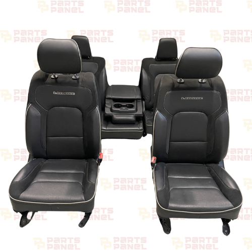 2019-2024 RAM 1500 LARAMIE NEW STYLE 5TH GENERATION FRONT AND REAR LEATHER SEATS FOR CREW CAB