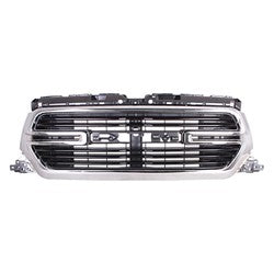 2019 - 2022 RAM 1500 GRILLE CHROME SURROUND W/BLACK BILLETS W/CAMERA LARAMIE/BIG HORN MODEL CH1200420 68412152AC