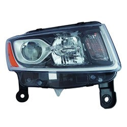 2014 - 2016 JEEP GRAND CHEROKEE PASSENGER SIDE HALOGEN HEADLIGHT ASSEMBLY CAPA CH2503247C 68110996AF