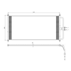 2004 - 2008 FORD F-150 A/C CONDENSOR CNDDPI3092