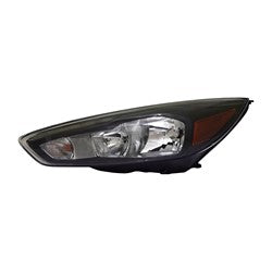 2015 - 2018 FORD FOCUS DRIVER SIDE HALOGEN HEADLIGHT ASSEMBLY CAPA FO2502338C F1EZ13008H