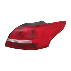 2015 - 2018 FORD FOCUS PASSENGER SIDE OUTER TAIL LIGHT ASSEMBLY CAPA FO2805114C F1EZ13404B