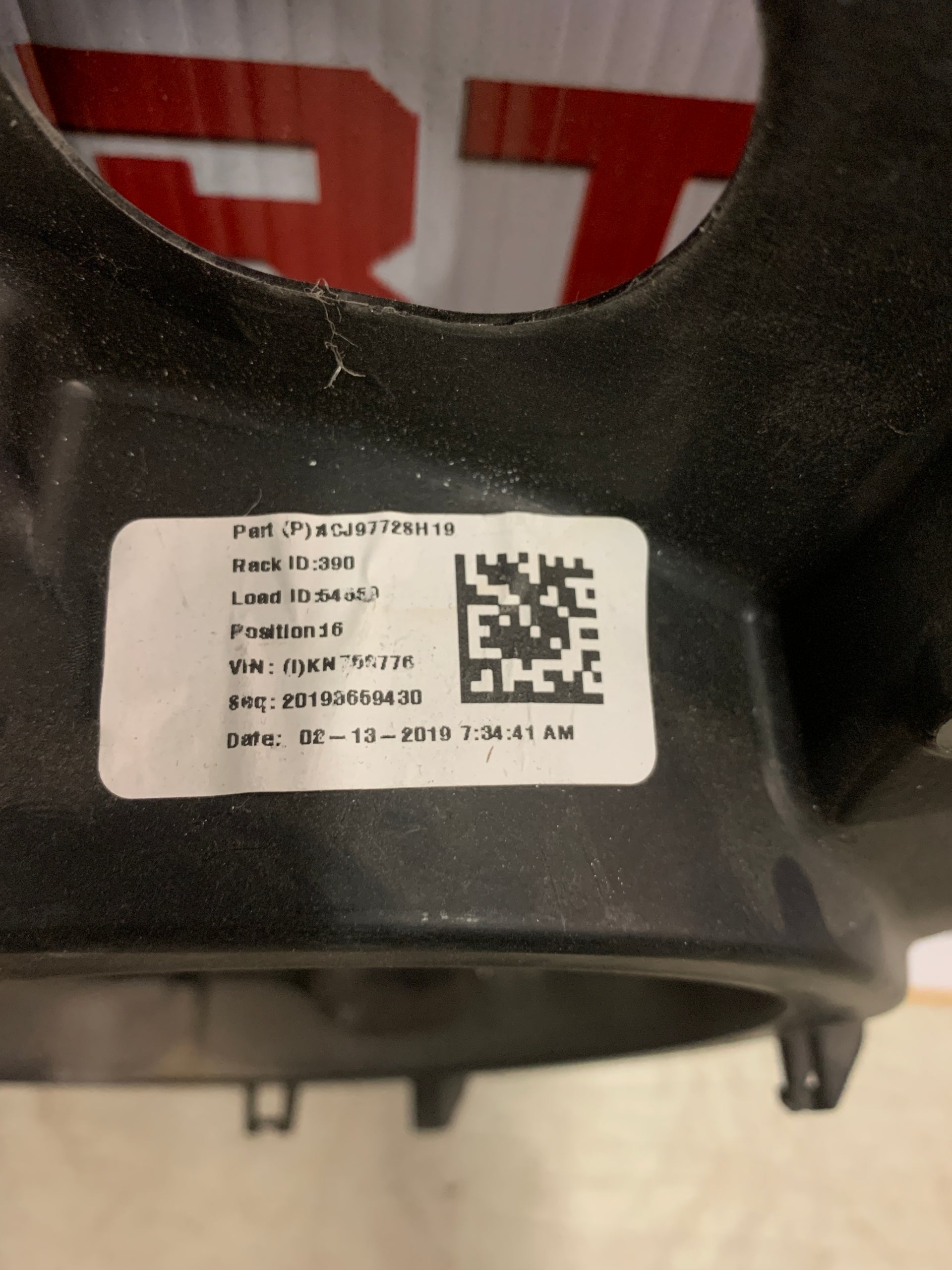 2019 - 2024 RAM 1500 DRIVER SIDE REAR DOOR WINDOW REGULATOR INNER PANEL CB59118P