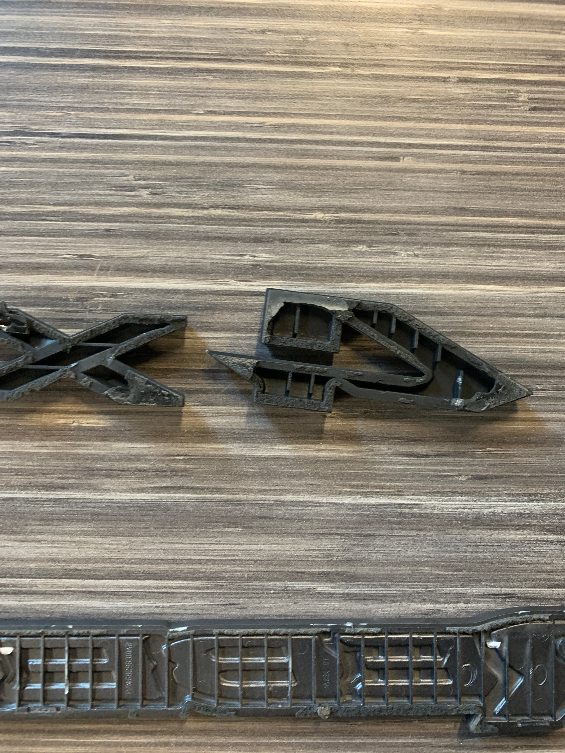 2019 - 2024 5TH GENERATION RAM 1500 REBEL TAILGATE 4X4 AND REBEL LETTER LOGO OEM