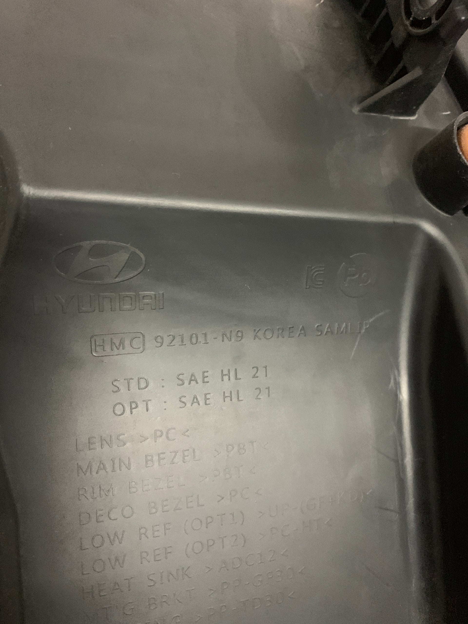 2022 - 2024 HYUNDAI TUCSON LED REFLECTOR TYPE DRIVER LEFT SIDE HEADLIGHT 92101-N9