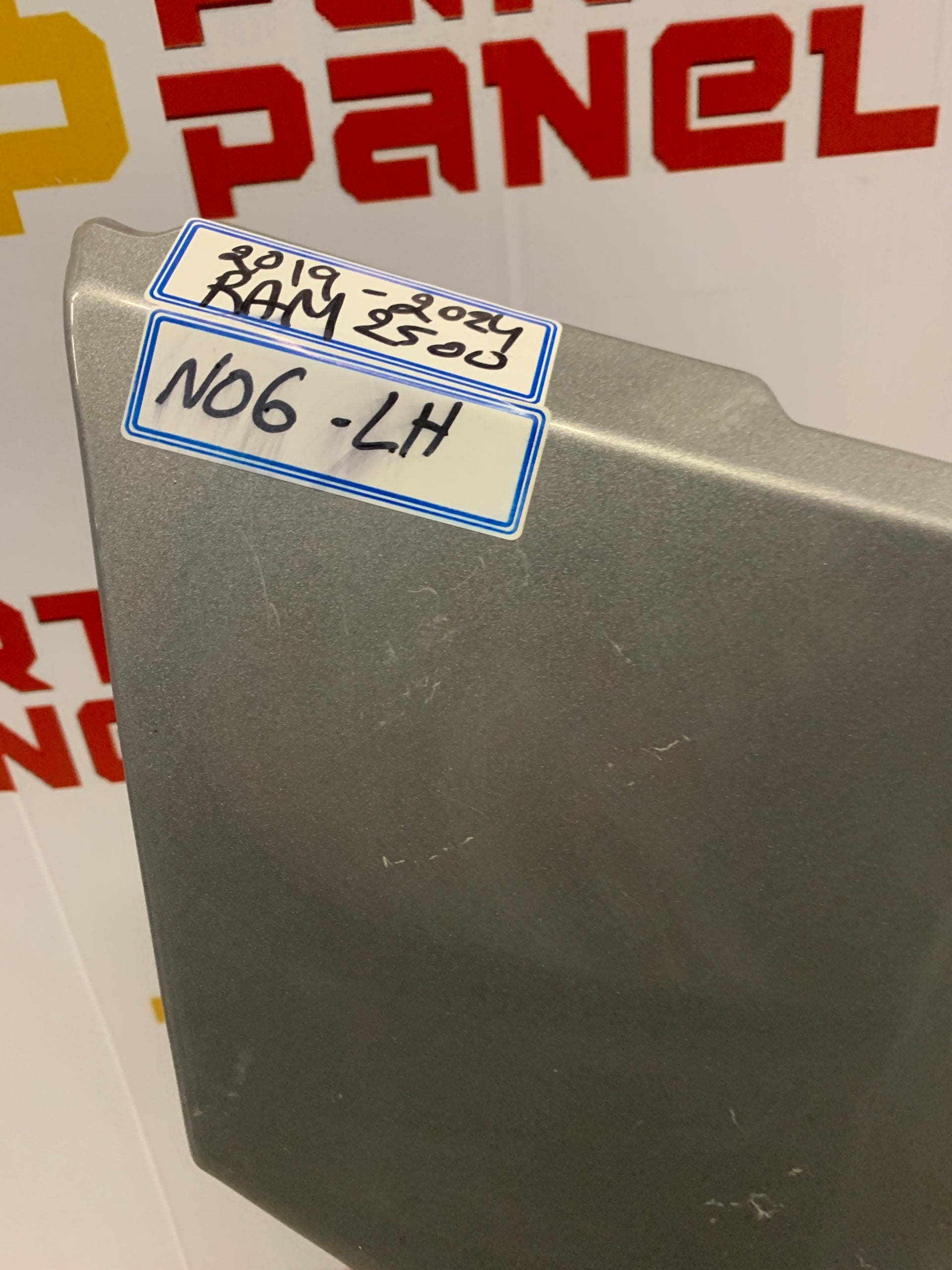 2019 - 2025 RAM 2500 / 3500 DRIVER LH SIDE FENDER PANEL COVER SILVER OEM USED