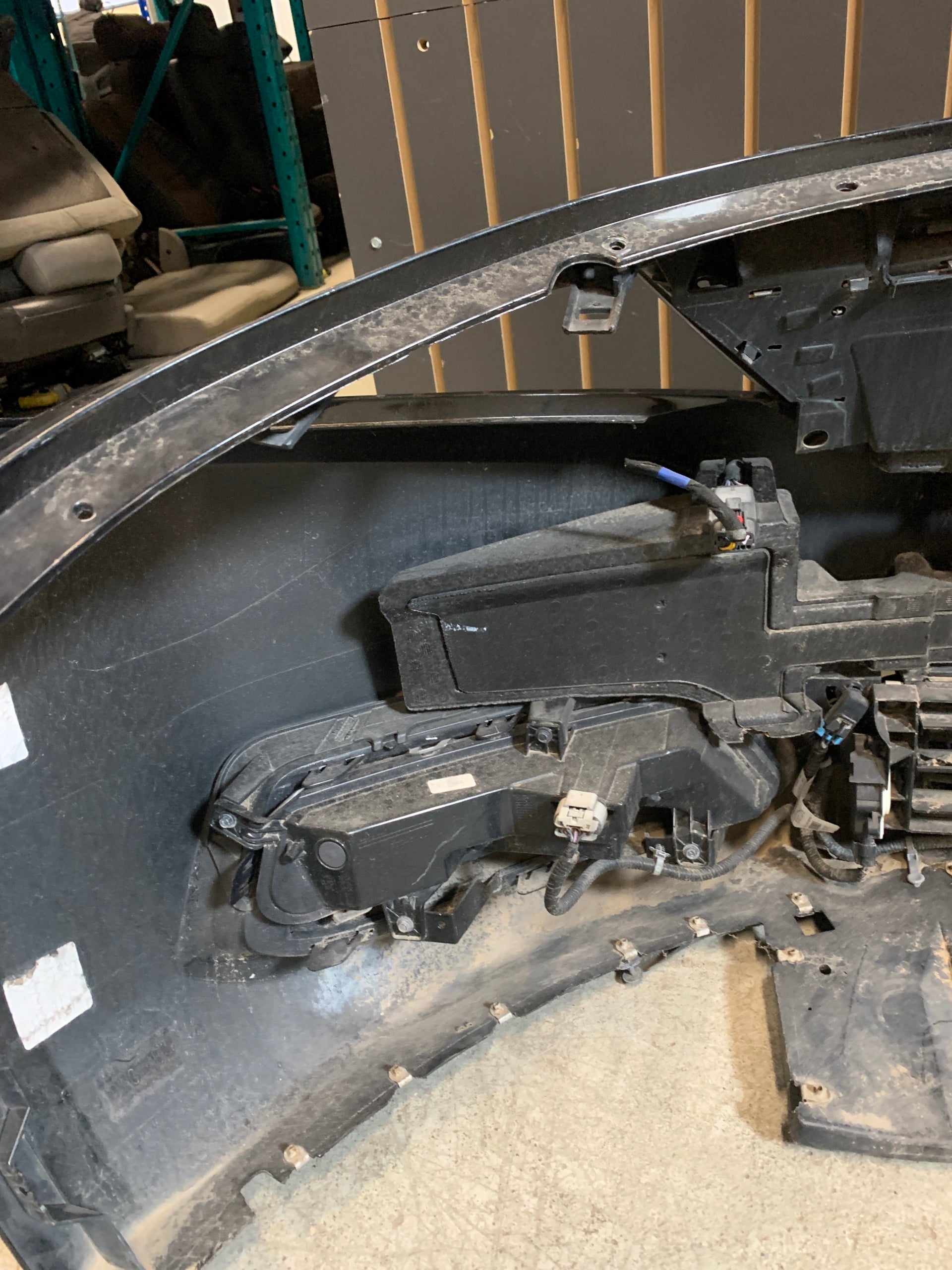 2014 - 2020 CHEVY IMPALA BLACK FRONT BUMPER ASSEMBLY OEM USED 