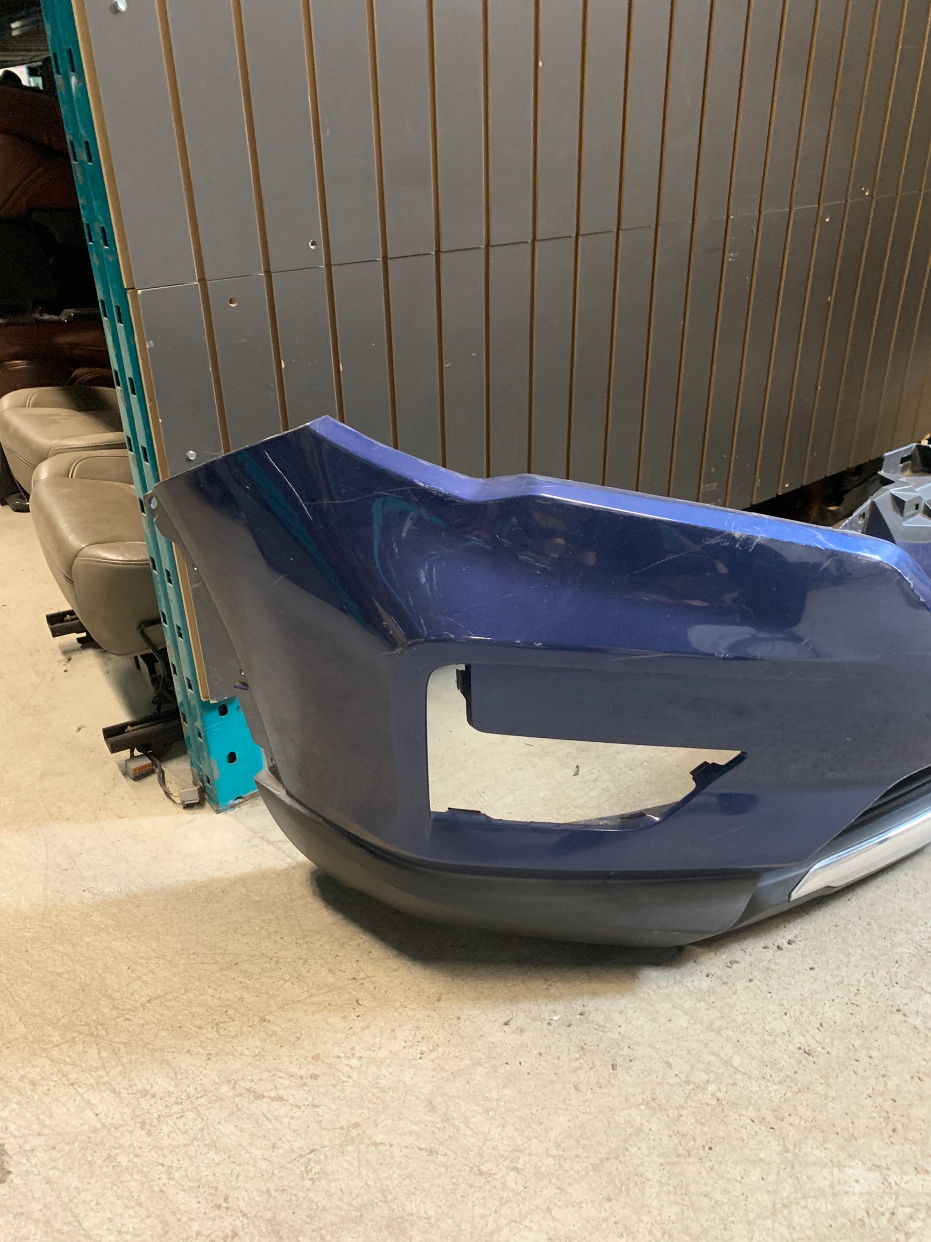 2017 - 2020 NISSAN ROGUE FRONT BUMPER IN BLUE OEM USED