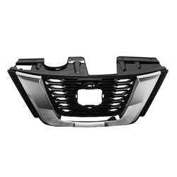 2018 - 2020 NISSAN ROGUE / HYBRID GRILLE CHROME/TEXTURED BLACK FOR USE WITH CAMERA NI1200291 623109TG0B
