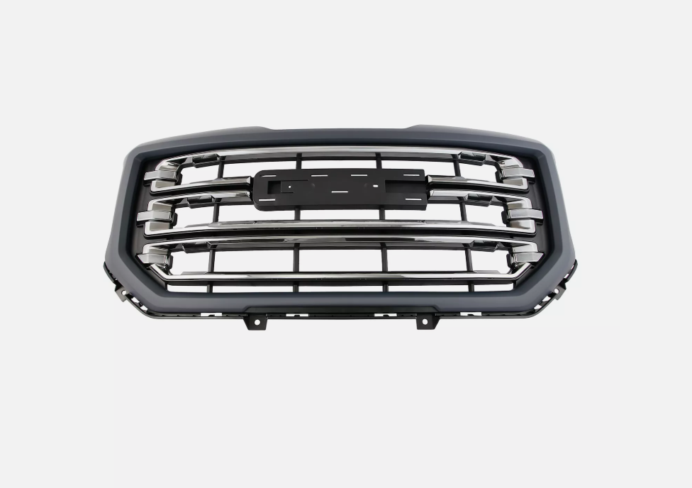 2016 - 2019 GMC SIERRA 1500 FRONT GRILLE BLACK WITH CHROME INSERT GM23496236