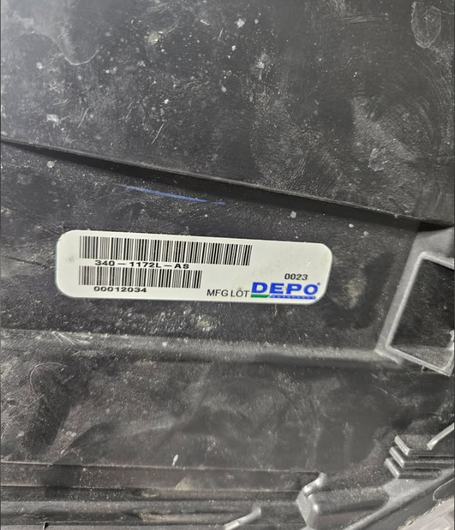 2019-2025 MERCEDES BENZ SPRINTER 1500-3500 HALOGEN DRIVER SIDE HEADLIGHT OEM USED 340-1172L-AS