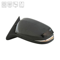 2014 - 2019 TOYOTA HIGHLANDER / HIGHLANDER HYBRID DOOR MIRROR LEFT HAND POWER HTD WITH SIGNAL/BLIND SPOT WITHOUT AROUND VIEW MONITOR/MEMORY TO1320361 879400E272