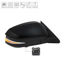 2017 - 2019 TOYOTA HIGHLANDER / HIGHLANDER HYBRID DOOR MIRROR RIGHT HAND PTM WITH MEMORY/SIGNAL/BLIND SPOT/CAMERA TO1321379 879100E292