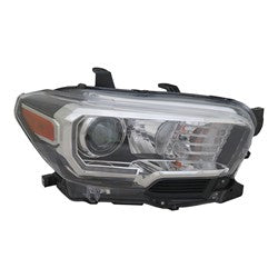 2015 - 2023 TOYOTA TACOMA PASSENGER SIDE HALOGEN HEADLIGHT ASSEMBLY CAPA TO2503244C 8111004270
