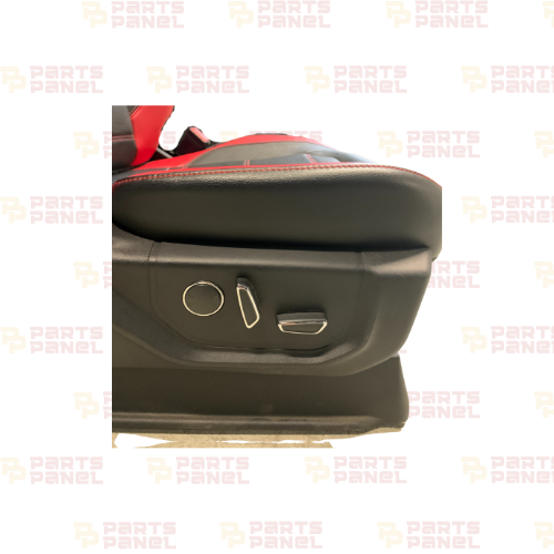 2015 - 2020 FORD F150 SPORT FRONT AND REAR LEATHER SEATS WITH CENTER CONSOLE RED AND BLACK CREW CAB