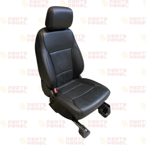 2021 - 2025 FORD F150 FRONT DRIVER SIDE BLACK LEATER SEATS WITH BROWN PIPE