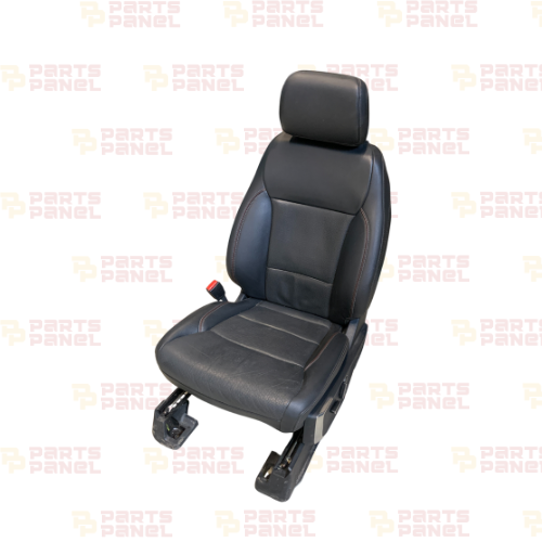 2021 - 2025 FORD F150 FRONT DRIVER SIDE BLACK LEATER SEATS WITH BROWN PIPE