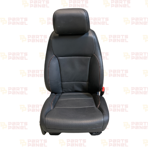 2021 - 2025 FORD F150 FRONT PASSENGER SIDE BLACK LEATER SEATS WITH BROWN PIPE