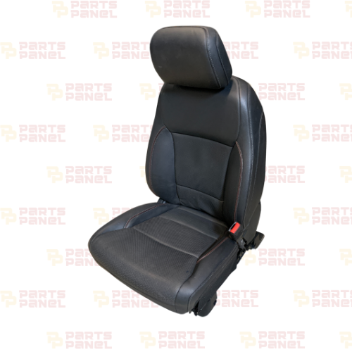 2021 - 2025 FORD F150 FRONT PASSENGER SIDE BLACK LEATER SEATS WITH BROWN PIPE