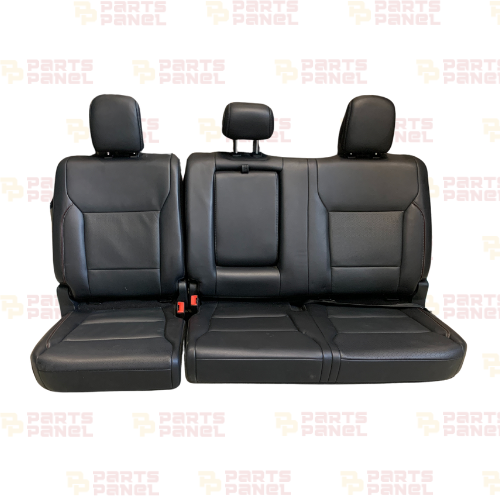 2021 - 2025 FORD F150 FRONT REAR BLACK LEATER SEATS WITH BROWN PIPE