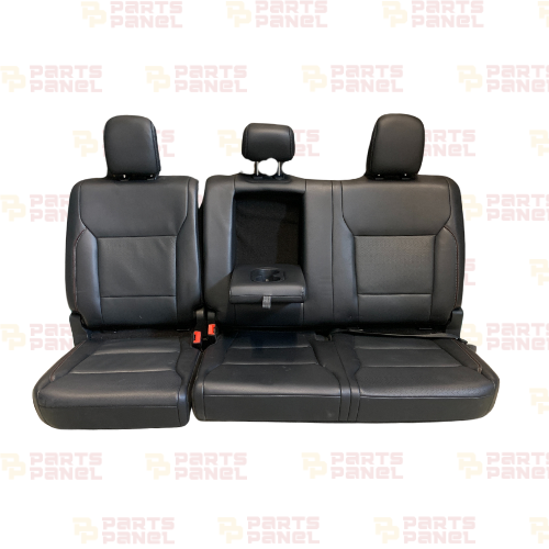 2021 - 2025 FORD F150 FRONT REAR BLACK LEATER SEATS WITH BROWN PIPE