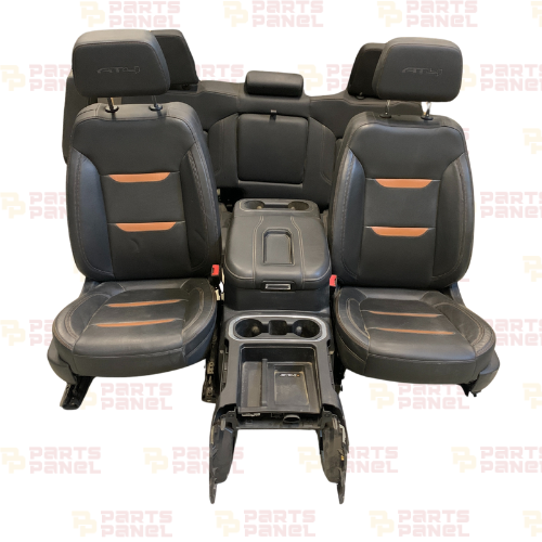 2019 - 2024 GMC SIERRA 1500 / 2500 / 3500 HEATED VENTILATED FRONT AND REAR AT4 LEATHER SEATS WITH CENTER CONSOLE FOR CREW CAB