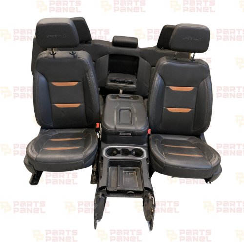 2019 - 2024 GMC SIERRA 1500 / 2500 / 3500 HEATED VENTILATED FRONT AND REAR AT4 LEATHER SEATS WITH CENTER CONSOLE FOR CREW CAB