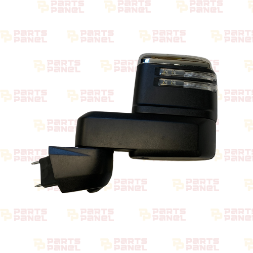 2020 - 2023 GMC SIERRA / CHEVY SILVERADO 2500HD / 3500 HD DRIVER SIDE REAR VIEW MIRROR WITH CAMERA WITH BLACK CHROME 84944519