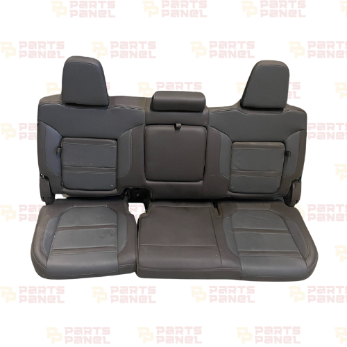2019 - 2024 GMC SIERRA DENALI 1500 / 2500 / 3500 HEATED VENTILATED REAR LEATHER SEAT FOR CREW CAB FITS CHEVY SILVERADO 1500 / 2500 / 3500 (2019 - 2024) HEATED AND VENTILATED WITH CENTRE ARM REST AND CUP HOLDER LUMBAR