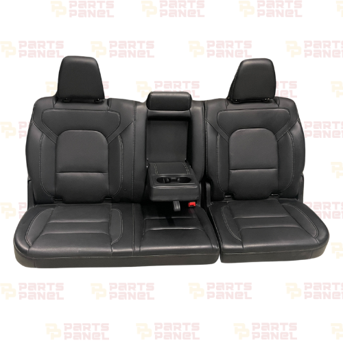 2019-2024 RAM 1500 REBEL NEW STYLE 5TH GENERATION REAR LEATHER SEAT WITH ARM REST AND CUPHOLDER
