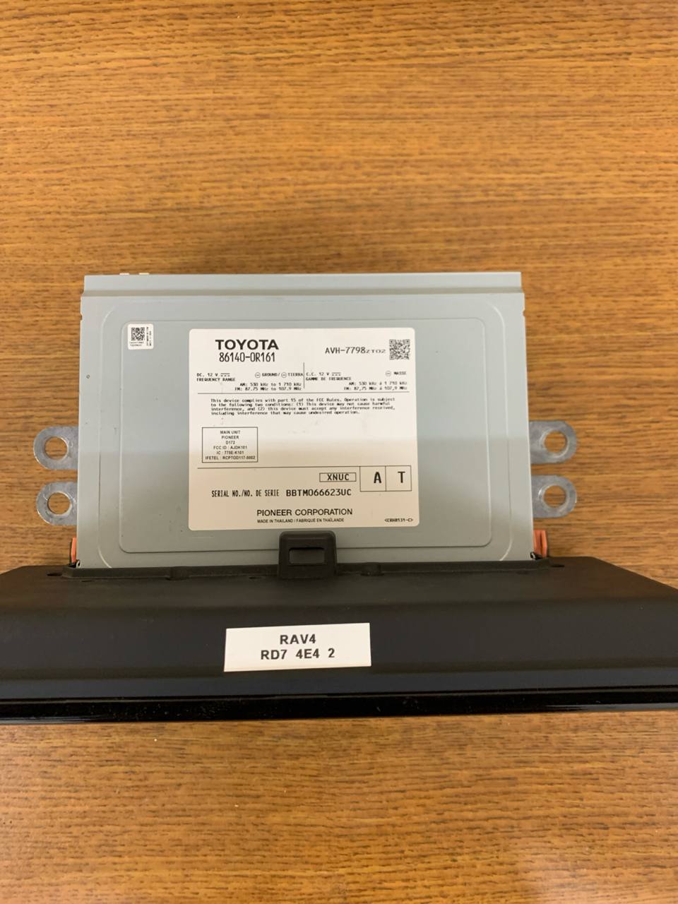 2016-2018 Toyota RAV4 Radio Display Screen OEM