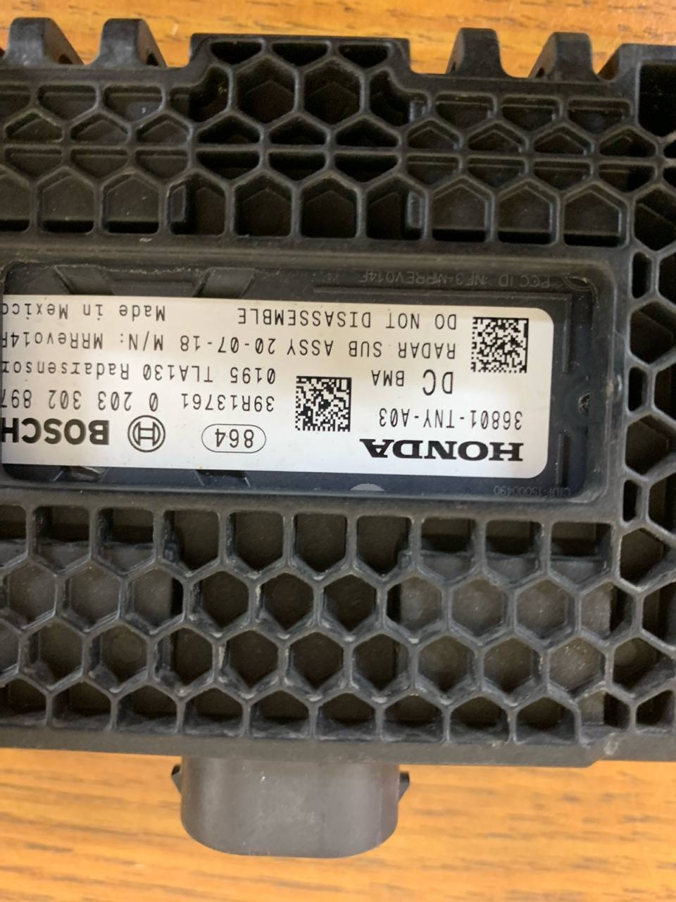 2018-2021 Honda Clarity Front Radar Sensor OEM