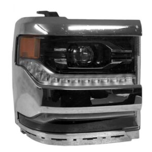 2016-2018 CHEVY SILVERADO 1500 PASSENGER SIDE LED HEADLIGHT ASSEMBLY WITH CHROME BEZEL