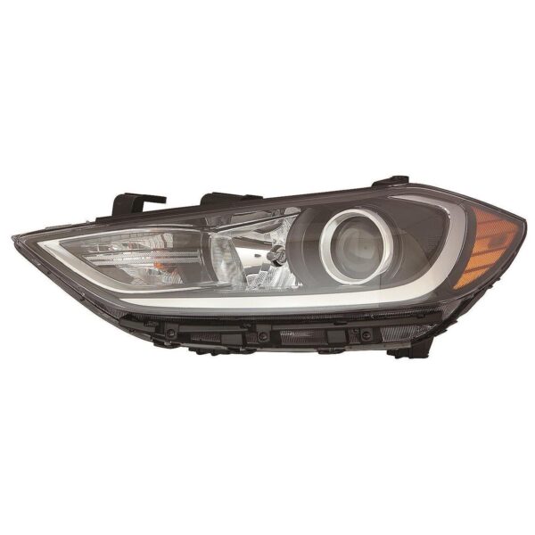 2017-2018 HYUNDAI ELANTRA DRIVER SIDE HALOGEN HEADLIGHT ASSEMBLY HY2502210