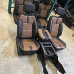 2019 2024 CHEVY SILVERADO HIGH COUNTRY 1500 2500 3500 BROWN LEATHER SEATS MINT! FITS SIERRA 5