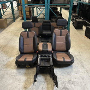 2019-2024 CHEVY SILVERADO 1500 2500 3500 HIGH COUNTRY BROWN LEATHER SEATS AND CENTRE CONSOLE SET. (FITS SIERRA)