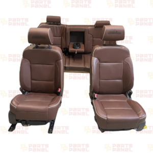 2014 - 2019 CHEVY SILVERADO 1500 / 2500 / 3500 HIGH COUNTRY HEATED VENTILATED FRONT AND REAR SEATS BROWN CREW CAB