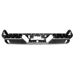 2020 - 2024 CHEVROLET SILVERADO 2500 / 3500 BUMPER FACE BAR REAR STEEL BLACK PTM WITH OUT BLIND SPOTS SINGLE EXHAUST GM1102569