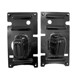 2019 - 2024 RAM 1500 BUMPER BRACKET FRONT LH/RIGHT HAND SET LOWER SUPPORT EXCLUDE REBEL/TRX MODEL STEEL CH1065104 68404042AA