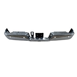 2013 - 2024 RAM 1500 BUMPER REAR ASSY CHROME WITH SENSOR WITHOUT DUAL EXHAUST CH1102374 68049769AB