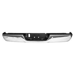 2013 - 2024 RAM 1500 BUMPER REAR ASSY CHROME WITH SENSOR FOR 1500 MODELS WITHOUT DUAL EXHAUST CH1103122U 68049769AA