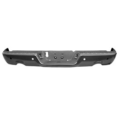 2013 - 2024 RAM 1500 BUMPER REAR ASSY BLACK PRIMED WITH SENSOR FOR 1500 MODEL WITH DUAL EXHAUST CH1103124U 68049863AA