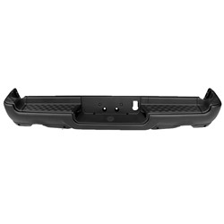 2019 - 2024 RAM 1500 BUMPER REAR ASSY BLACK POWDER COAT DUAL EXHAUST W/SENSOR WITHOUT ADVANCED PARK EXCLUDE REBEL/TRX CH1103143 68404446AB