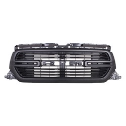 2019 - 2024 RAM 1500 GRILLE FRONT MATTE DARK GRAY WITHOUT SURROUND VIEW CAMERA CH1200427 68404864AC