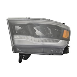 2019 - 2024 RAM 1500 HEAD LAMP LEFT HAND LED W/BLACK BEZEL / REFLECTOR TYPE WITHOUT LOGO CH2502320U 68316089AD