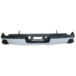 2014 - 2019 GMC SIERRA / DENALI / CHEVY SILVERADO 1500 BUMPER REAR ASSEMBLY PRIMED/PTM WITHOUT PARK ASSIST SENSOR CAPA GM1103207C 23108154